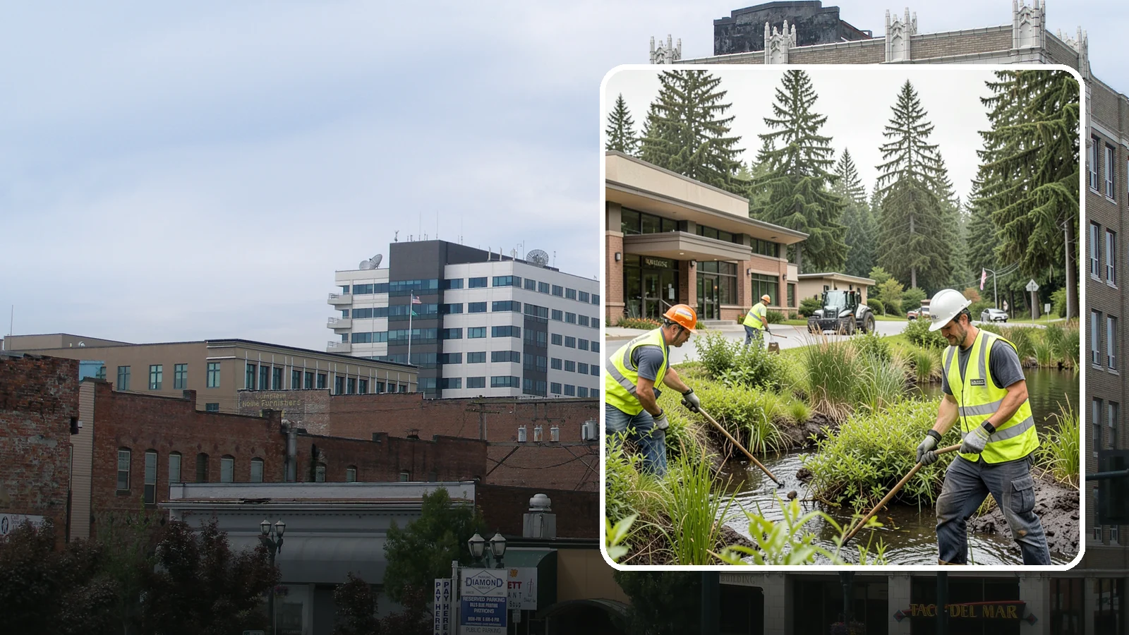 Wetland Buffer Maintenance in Everett, Snohomish County, WA - Invasive control and native vegetation upkeep within protected wetland buffers.