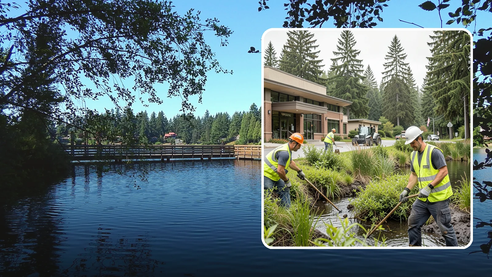 Wetland Buffer Maintenance in Federal Way, King County, WA - Invasive control and native vegetation upkeep within protected wetland buffers.