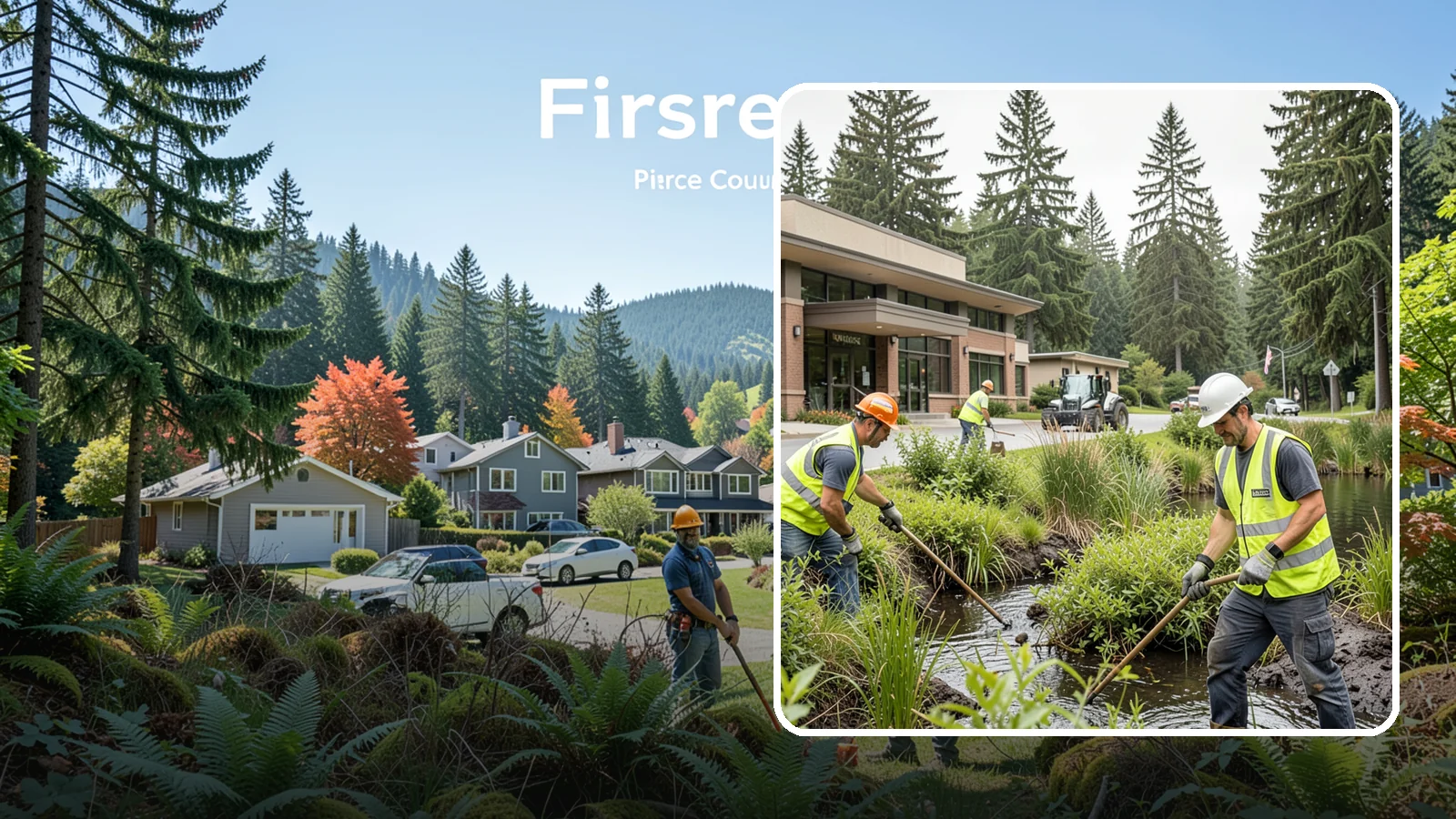 Wetland Buffer Maintenance in Fircrest, Pierce County, WA - Invasive control and native vegetation upkeep within protected wetland buffers.