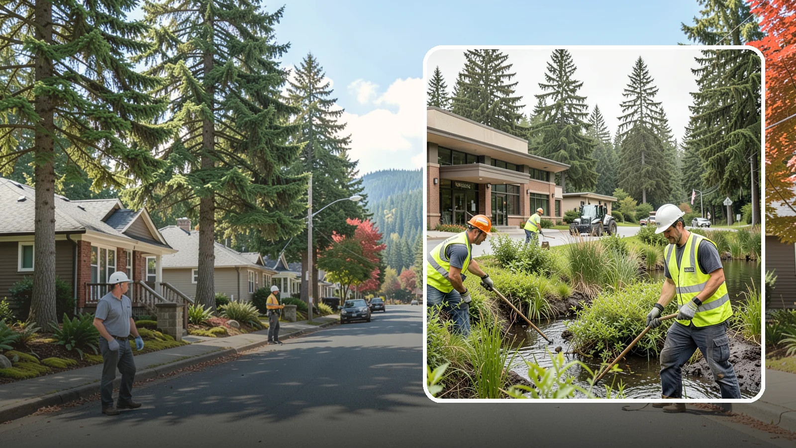 Wetland Buffer Maintenance in Hunts Point, King County, WA - Invasive control and native vegetation upkeep within protected wetland buffers.