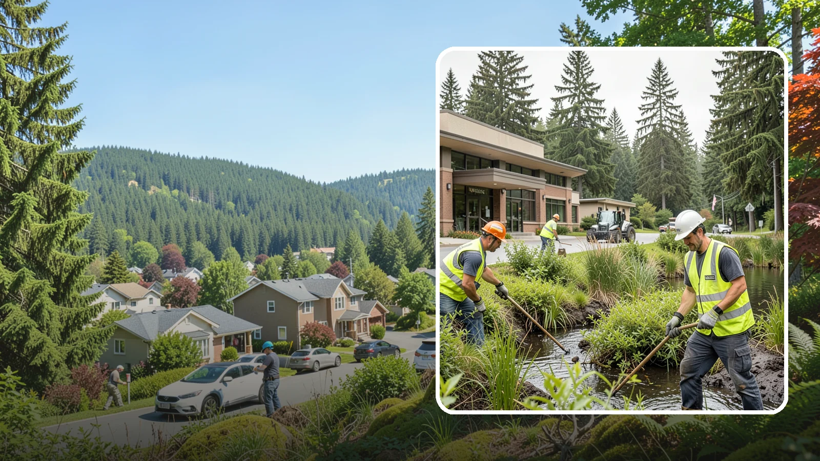 Wetland Buffer Maintenance in Index, Snohomish County, WA - Invasive control and native vegetation upkeep within protected wetland buffers.