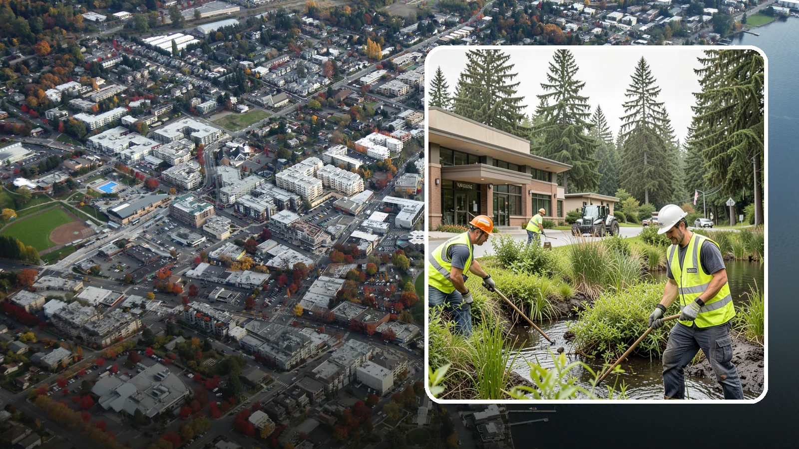 Wetland Buffer Maintenance in Kirkland, King County, WA - Invasive control and native vegetation upkeep within protected wetland buffers.