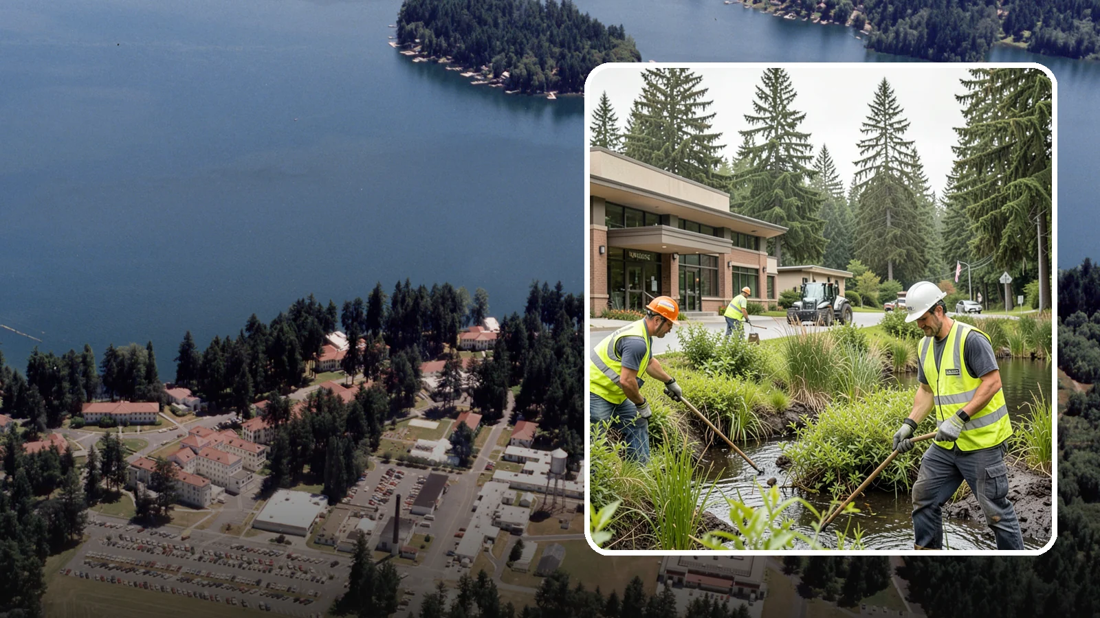 Wetland Buffer Maintenance in Lakewood, Pierce County, WA - Invasive control and native vegetation upkeep within protected wetland buffers.