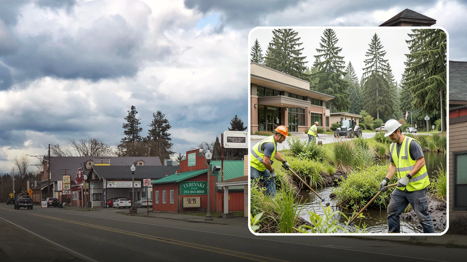 Wetland Buffer Maintenance in Roy, Pierce County, WA - Invasive control and native vegetation upkeep within protected wetland buffers.