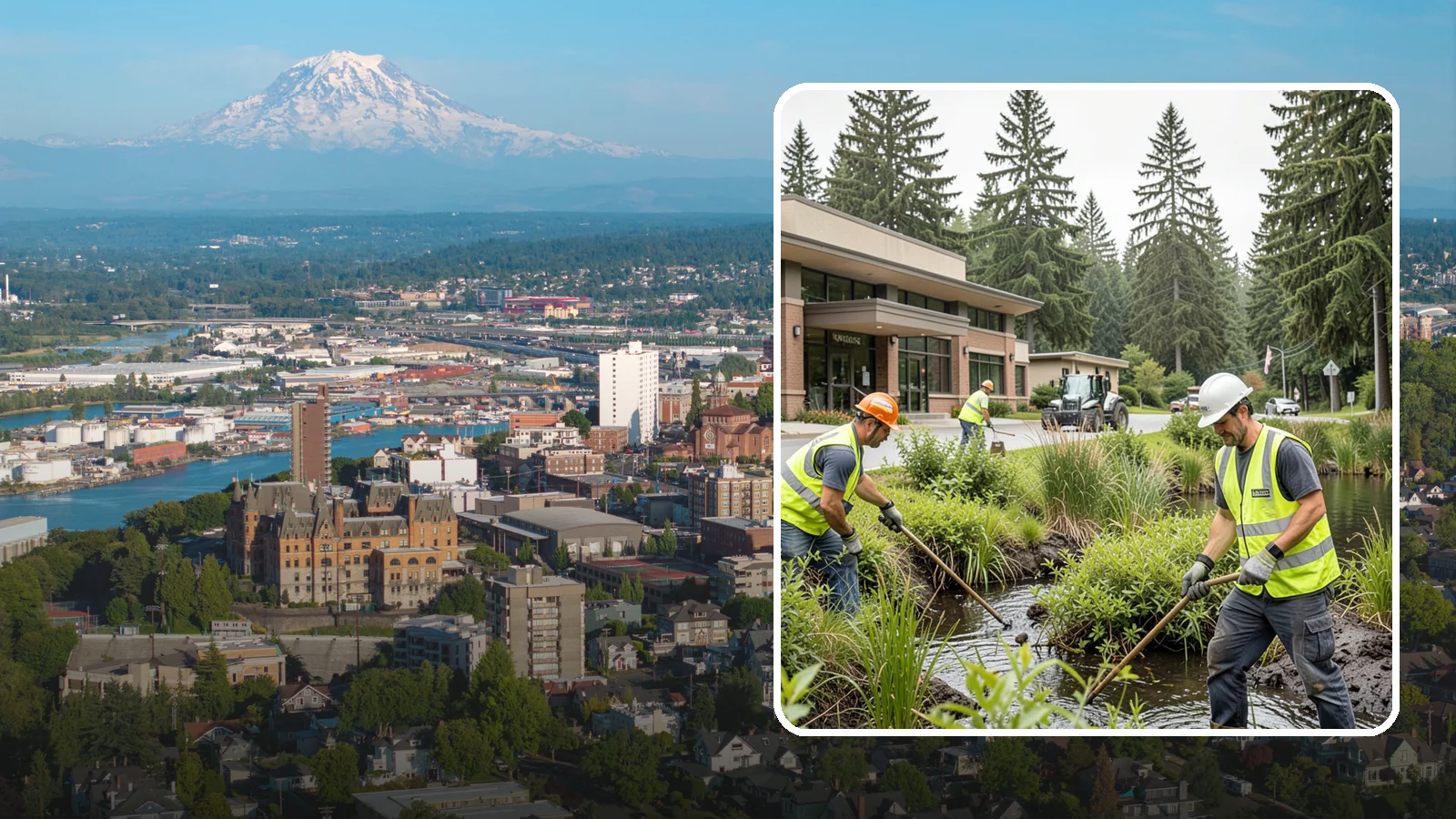 Wetland Buffer Maintenance in Tacoma, Pierce County, WA - Invasive control and native vegetation upkeep within protected wetland buffers.