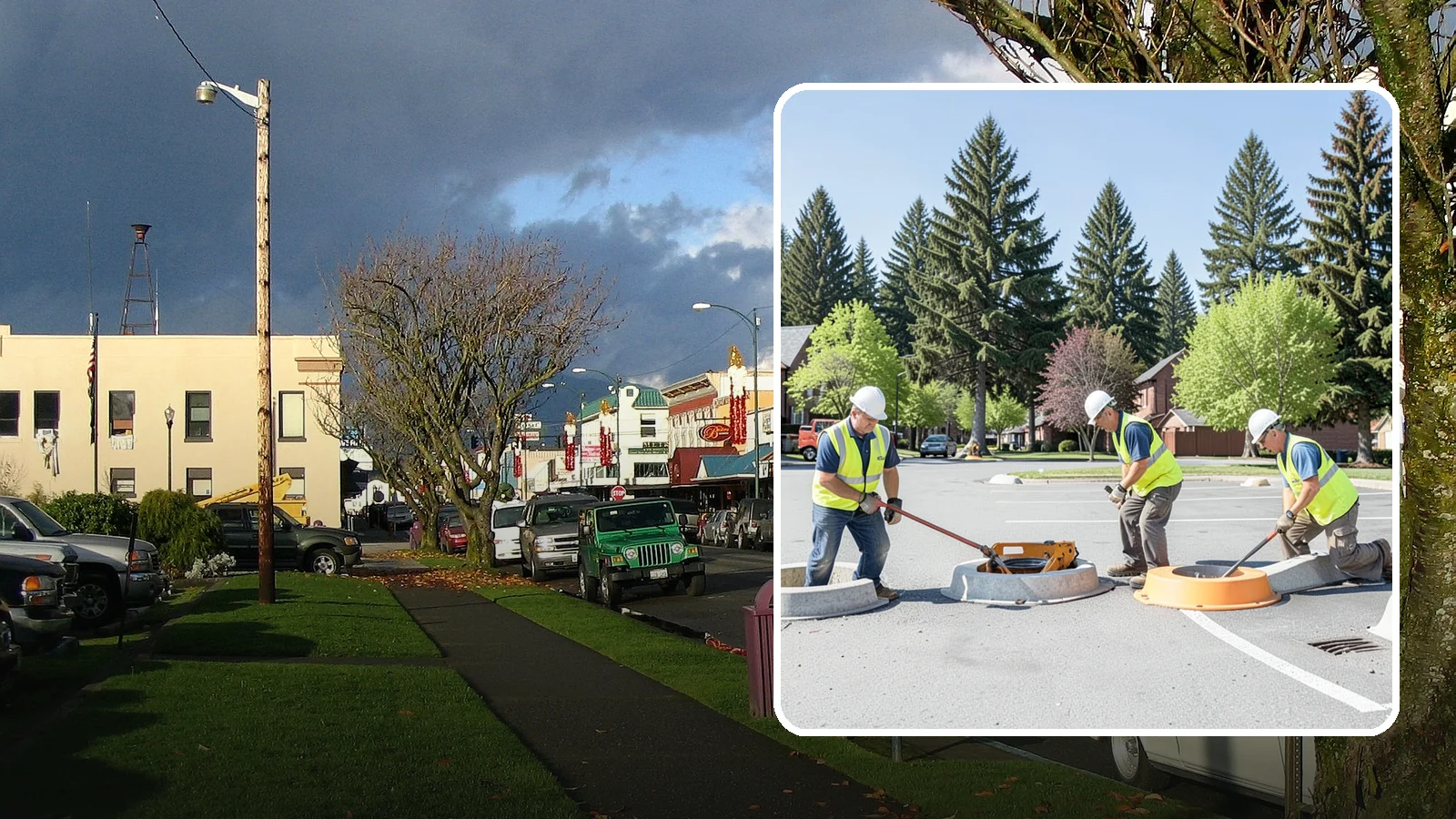 Wheel Stop Installation in Arlington, Snohomish County, WA - Precast and cast-in-place wheel stops that define parking stalls and protect curbs, walls, and landscaping.