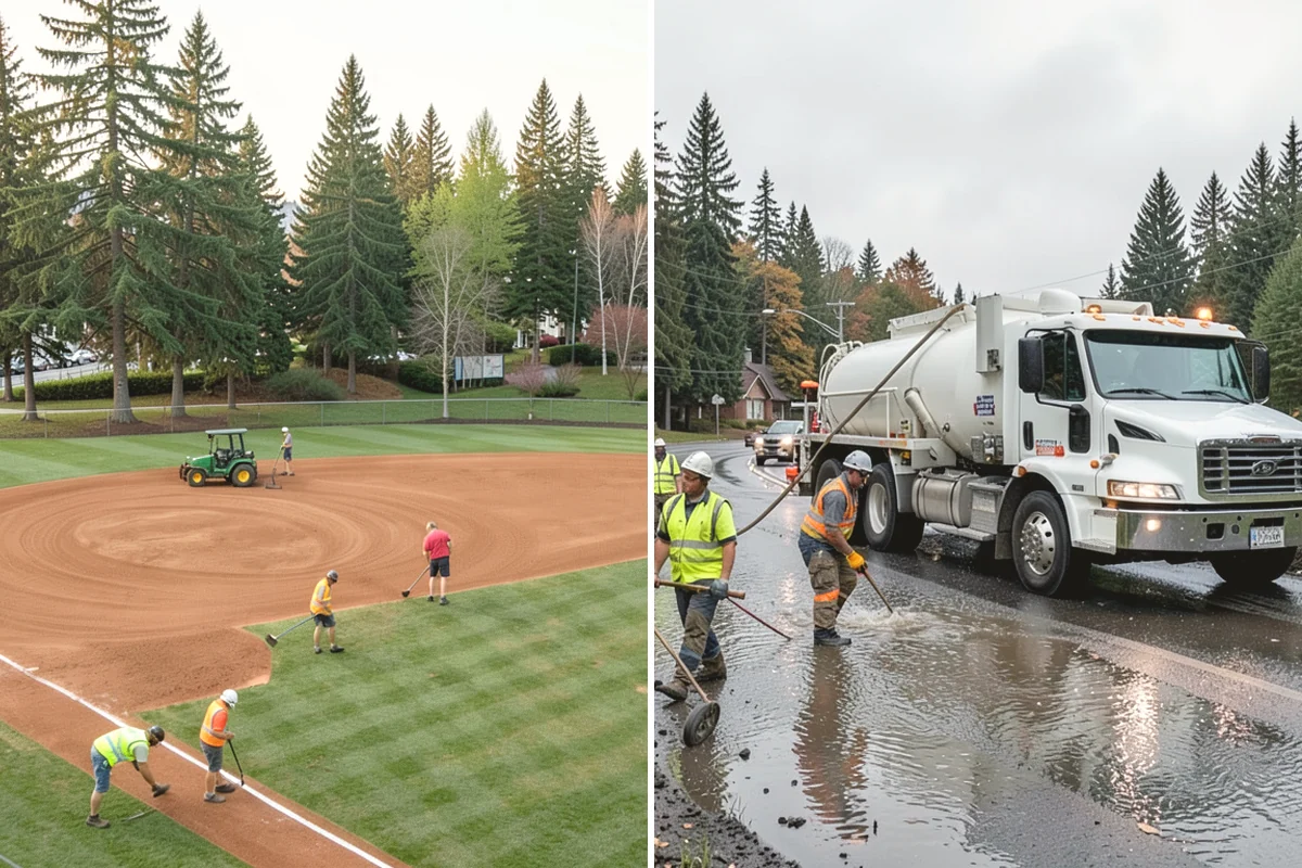 Wheel Stop Installation in Black Diamond, King County, WA - Confirm the striping plan and stall layout