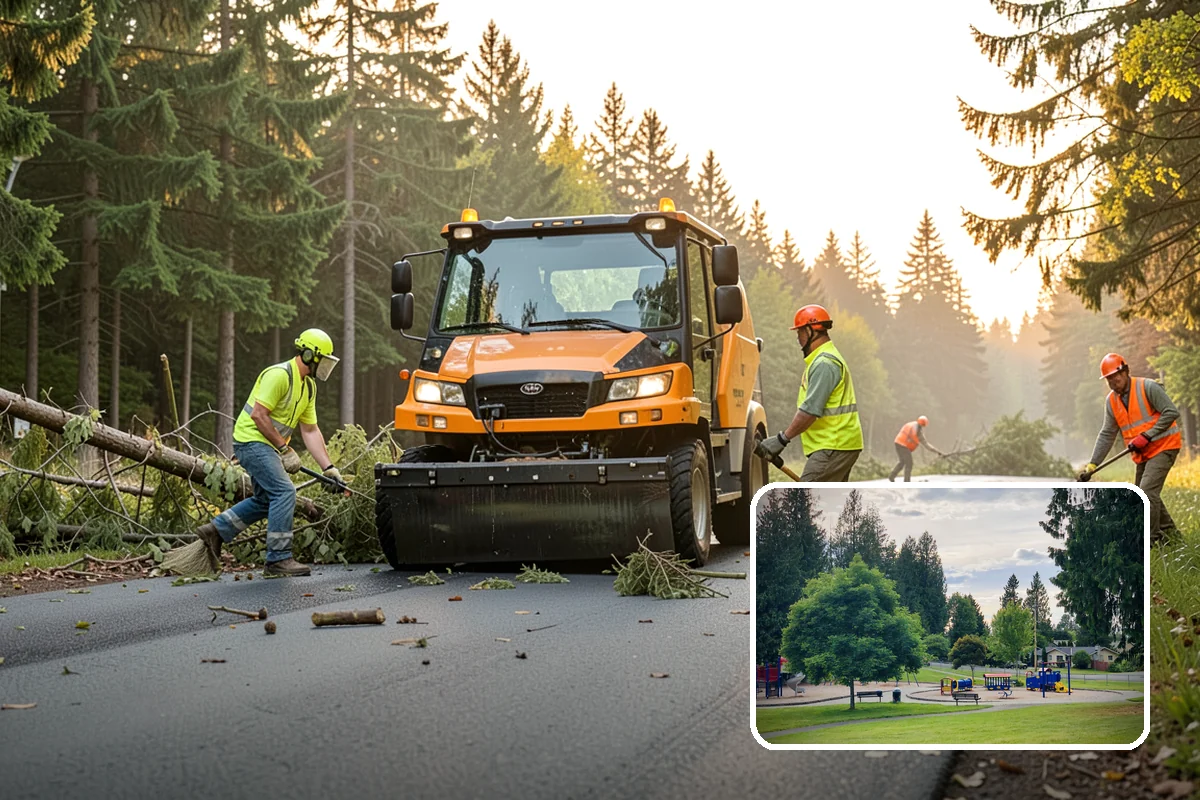 Wheel Stop Installation in Bonney Lake, Pierce County, WA - Protects curbs, walls, and landscaping from vehicle overhang