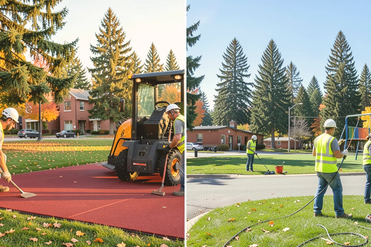 Wheel Stop Installation in Brier, Snohomish County, WA - Confirm the striping plan and stall layout