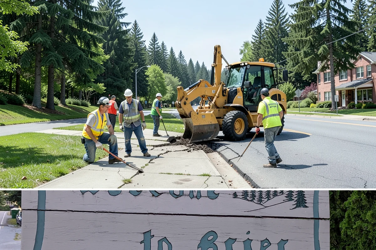 Wheel Stop Installation in Brier, Snohomish County, WA - Wheel stops install in nearly any weather and are commonly bundled with summer restriping and resurfacing work.