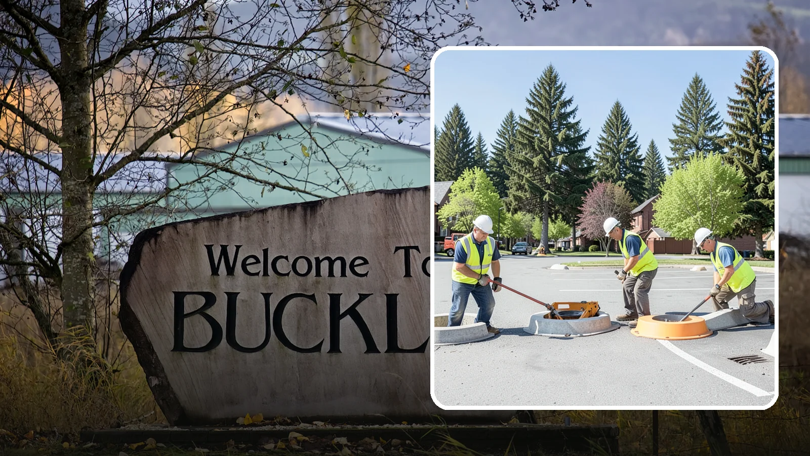 Wheel Stop Installation in Buckley, Pierce County, WA - Precast and cast-in-place wheel stops that define parking stalls and protect curbs, walls, and landscaping.