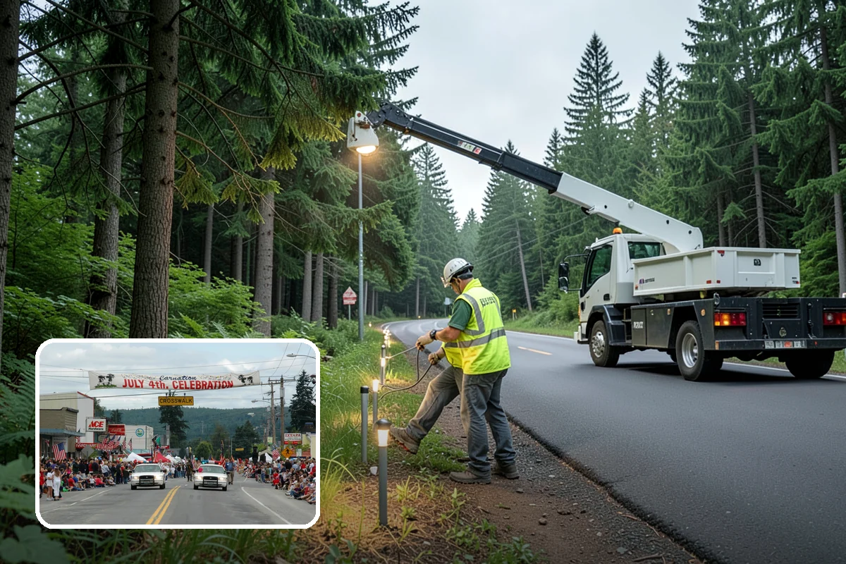 Wheel Stop Installation in Carnation, King County, WA - Protects curbs, walls, and landscaping from vehicle overhang