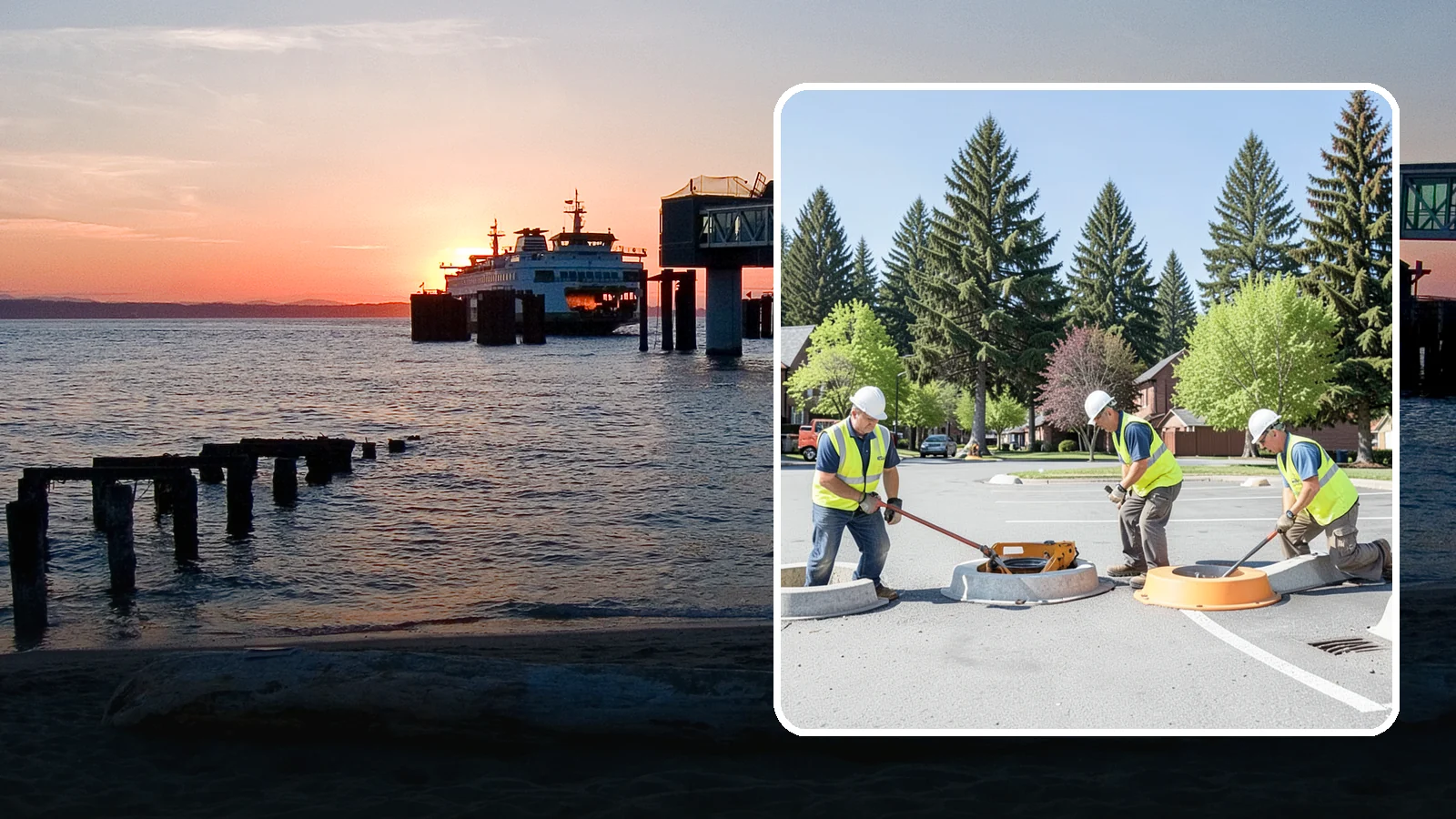Wheel Stop Installation in Edmonds, Snohomish County, WA - Precast and cast-in-place wheel stops that define parking stalls and protect curbs, walls, and landscaping.
