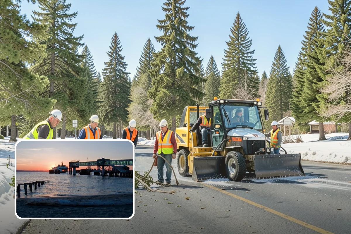 Wheel Stop Installation in Edmonds, Snohomish County, WA - Protects curbs, walls, and landscaping from vehicle overhang