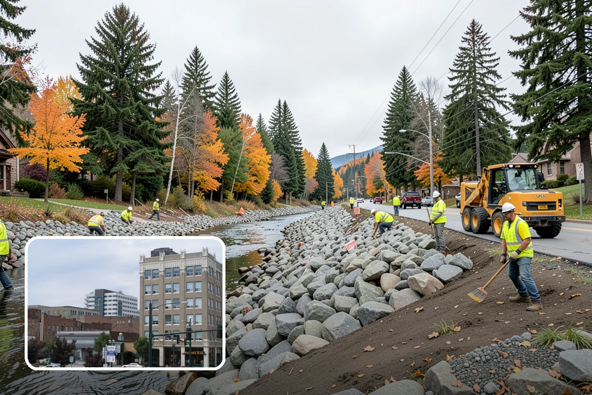 Wheel Stop Installation in Everett, Snohomish County, WA - Protects curbs, walls, and landscaping from vehicle overhang
