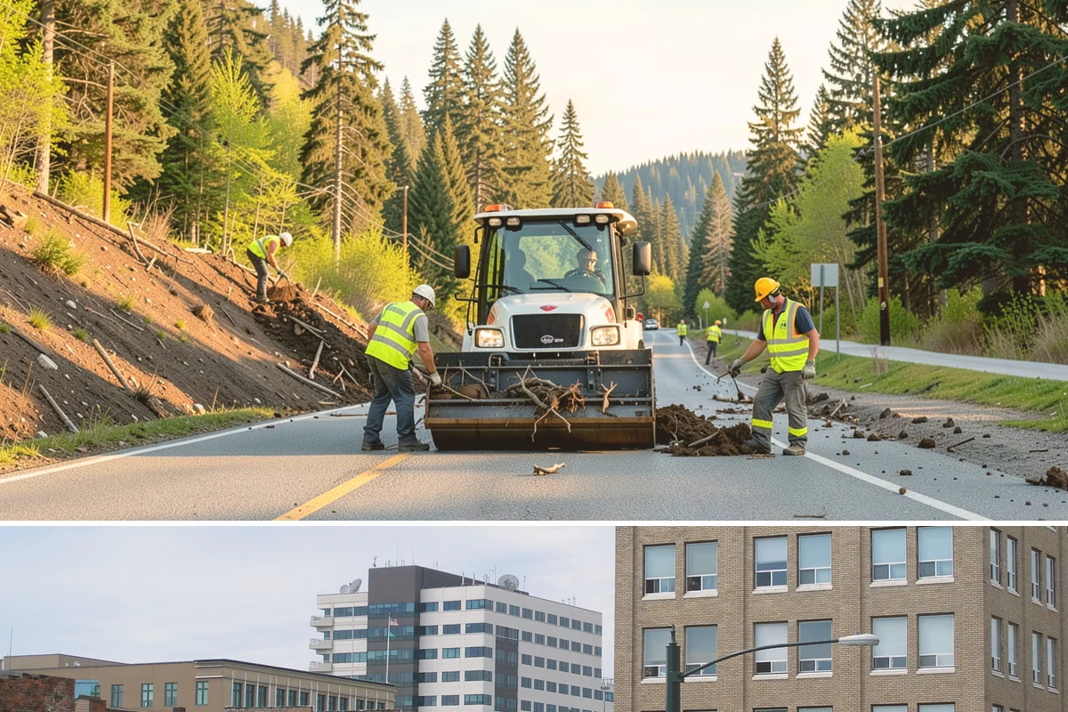 Wheel Stop Installation in Everett, Snohomish County, WA - Wheel stops install in nearly any weather and are commonly bundled with summer restriping and resurfacing work.