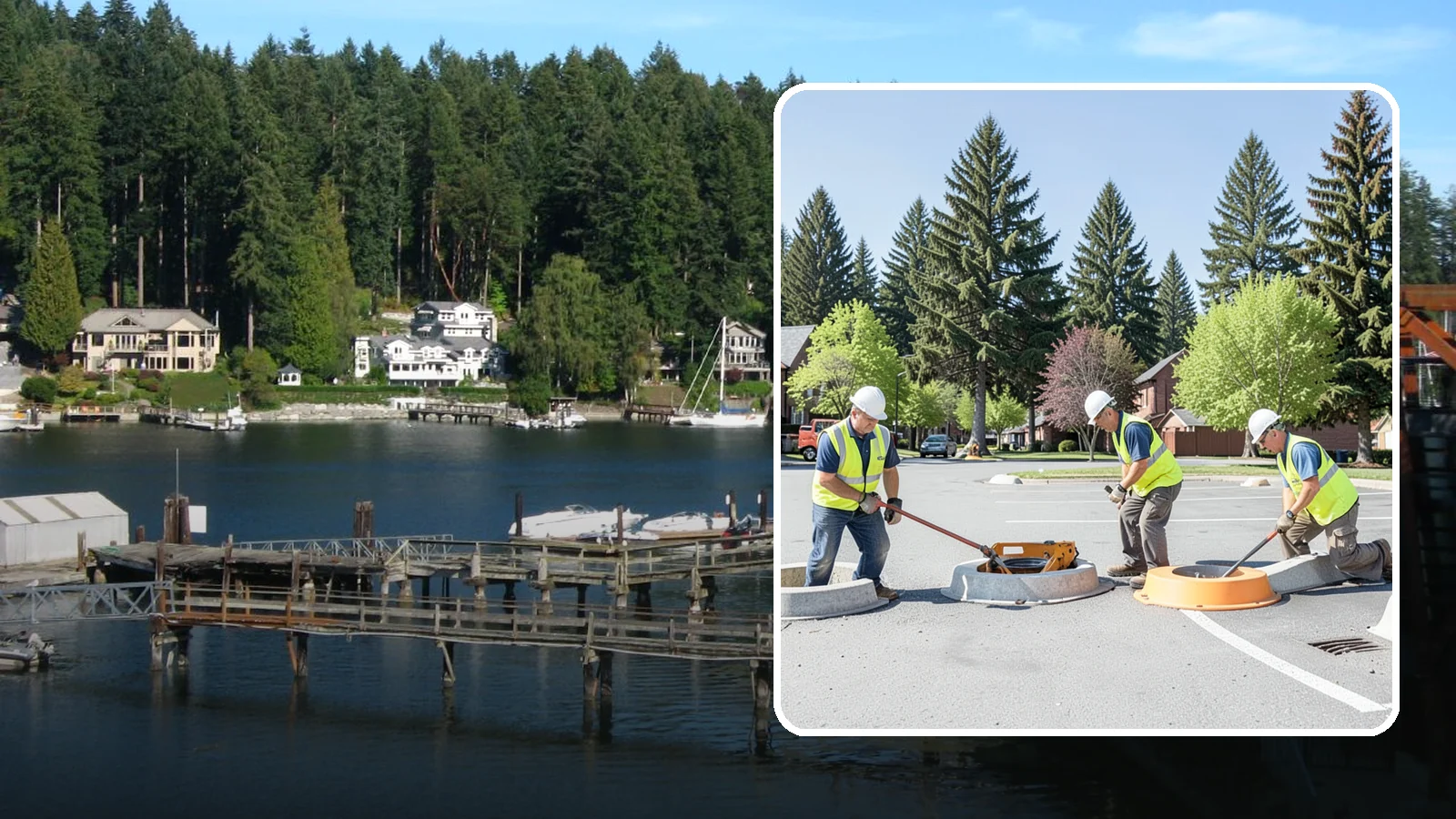 Wheel Stop Installation in Gig Harbor, Pierce County, WA - Precast and cast-in-place wheel stops that define parking stalls and protect curbs, walls, and landscaping.