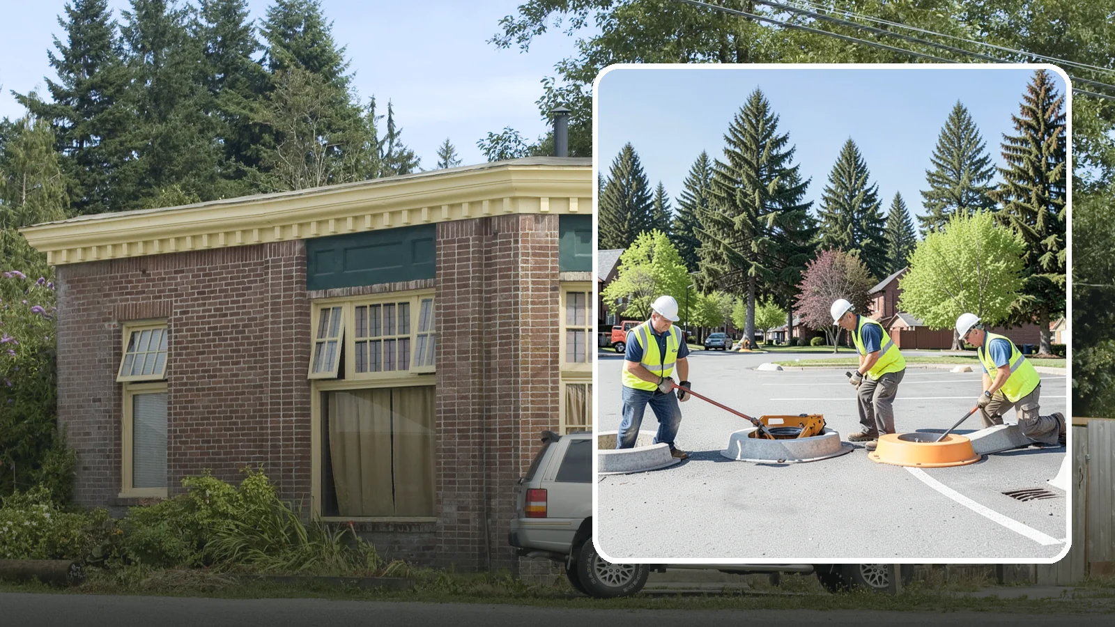 Wheel Stop Installation in Hamilton, Skagit County, WA - Precast and cast-in-place wheel stops that define parking stalls and protect curbs, walls, and landscaping.
