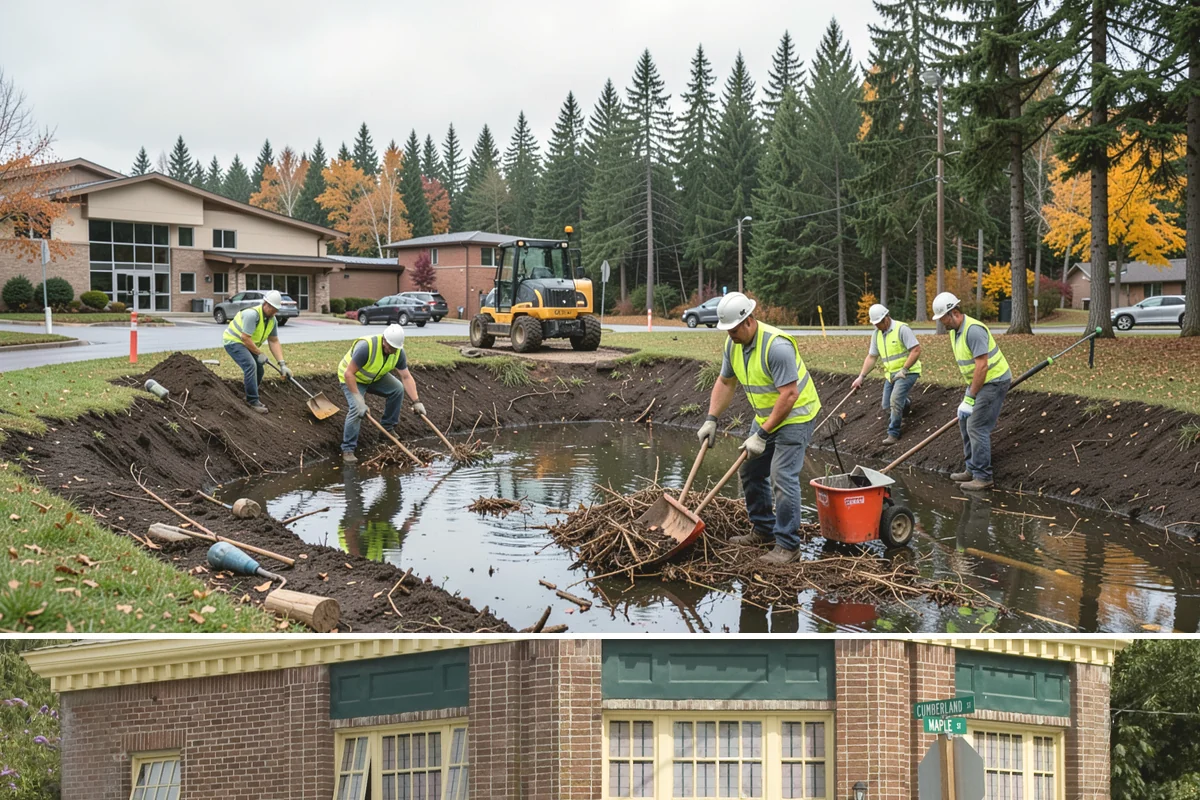 Wheel Stop Installation in Hamilton, Skagit County, WA - Wheel stops install in nearly any weather and are commonly bundled with summer restriping and resurfacing work.