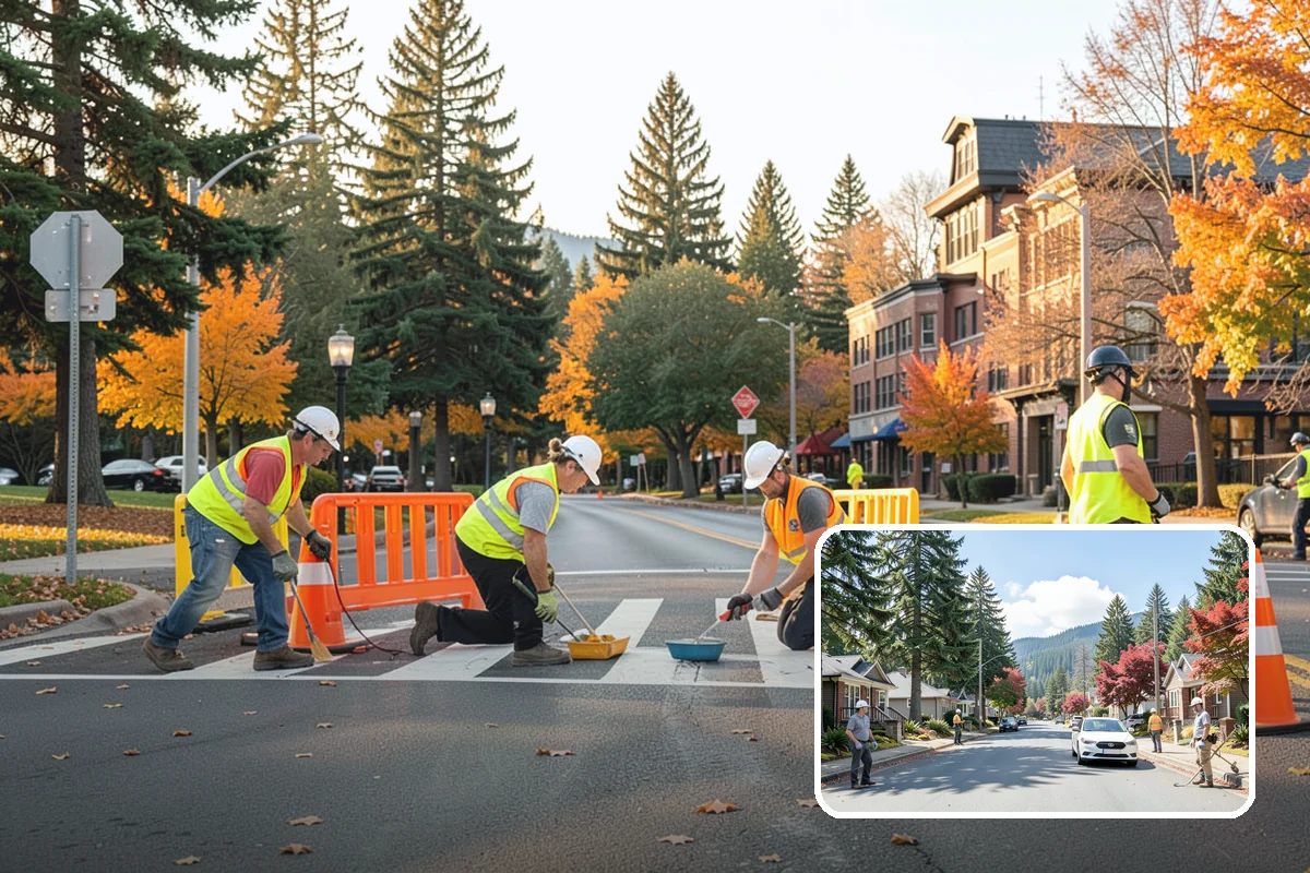 Wheel Stop Installation in Hunts Point, King County, WA - Protects curbs, walls, and landscaping from vehicle overhang