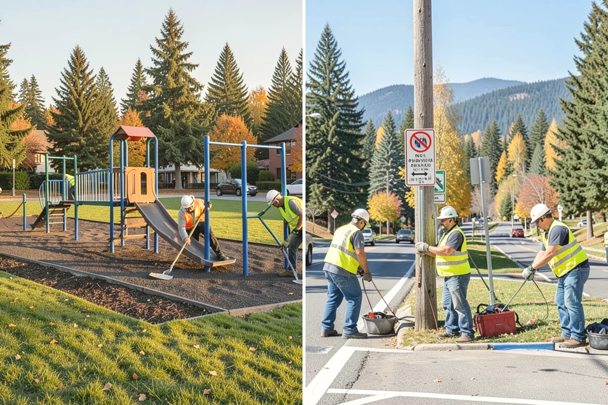 Wheel Stop Installation in Issaquah, King County, WA - Confirm the striping plan and stall layout