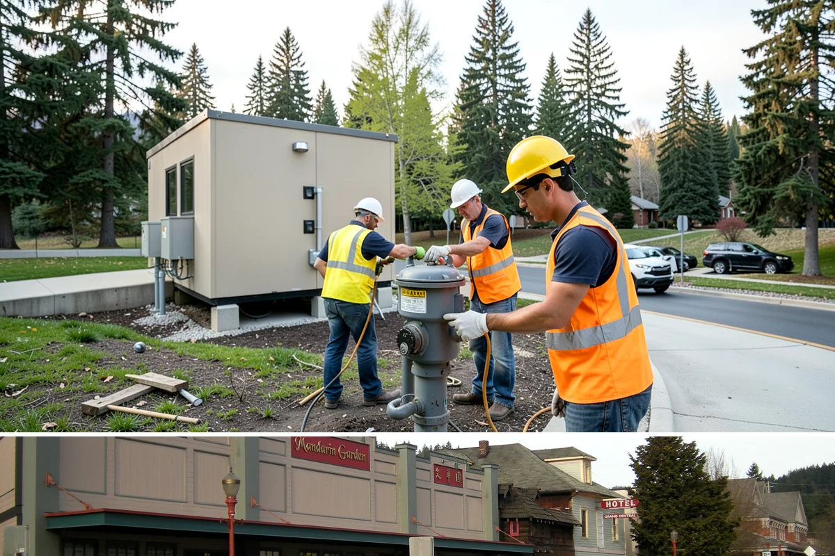 Wheel Stop Installation in Issaquah, King County, WA - Wheel stops install in nearly any weather and are commonly bundled with summer restriping and resurfacing work.