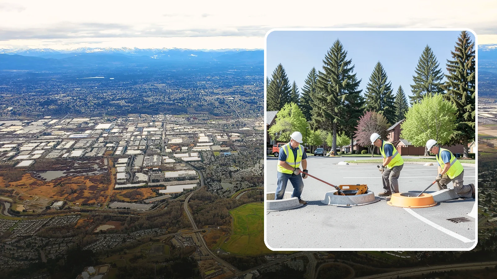Wheel Stop Installation in Kent, King County, WA - Precast and cast-in-place wheel stops that define parking stalls and protect curbs, walls, and landscaping.