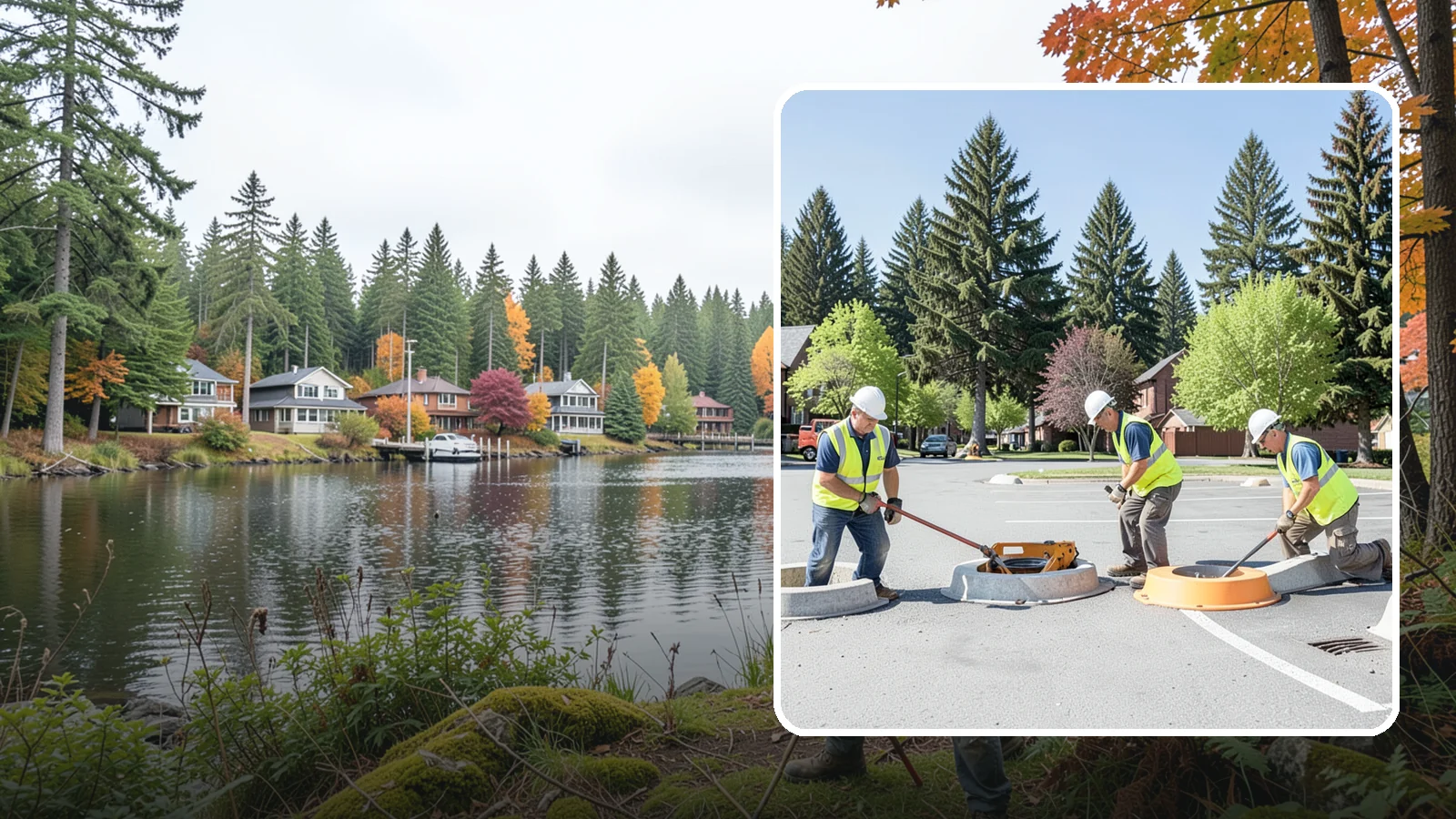 Wheel Stop Installation in La Conner, Skagit County, WA - Precast and cast-in-place wheel stops that define parking stalls and protect curbs, walls, and landscaping.