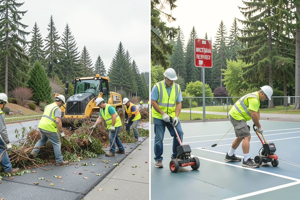 Wheel Stop Installation in Lake Stevens, Snohomish County, WA - Confirm the striping plan and stall layout