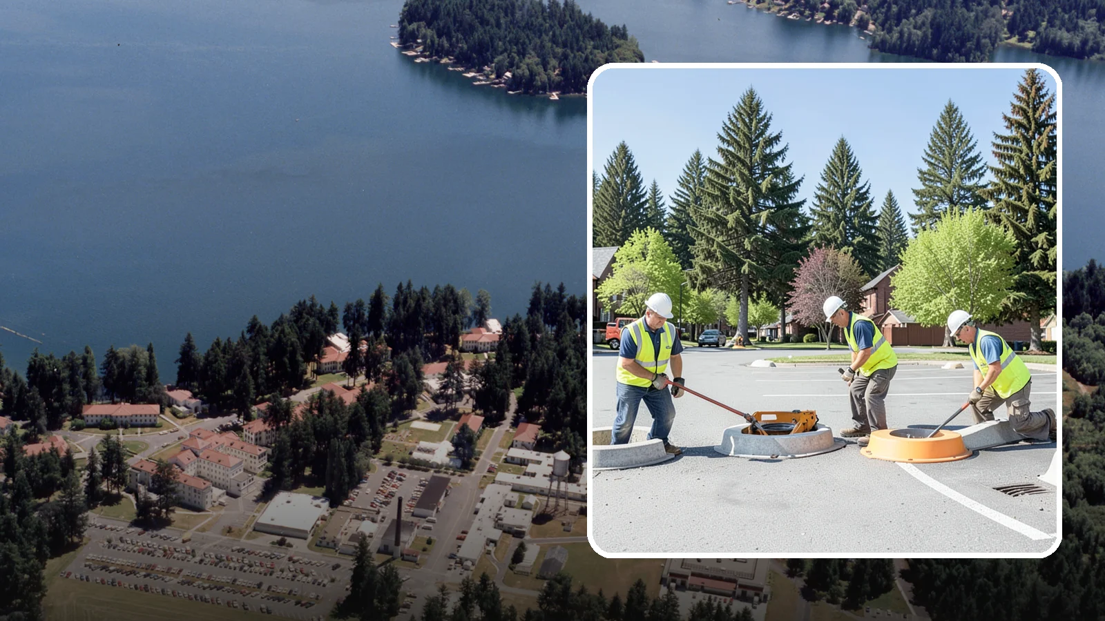 Wheel Stop Installation in Lakewood, Pierce County, WA - Precast and cast-in-place wheel stops that define parking stalls and protect curbs, walls, and landscaping.