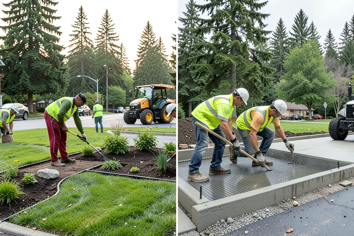 Wheel Stop Installation in Lyman, Skagit County, WA - Confirm the striping plan and stall layout