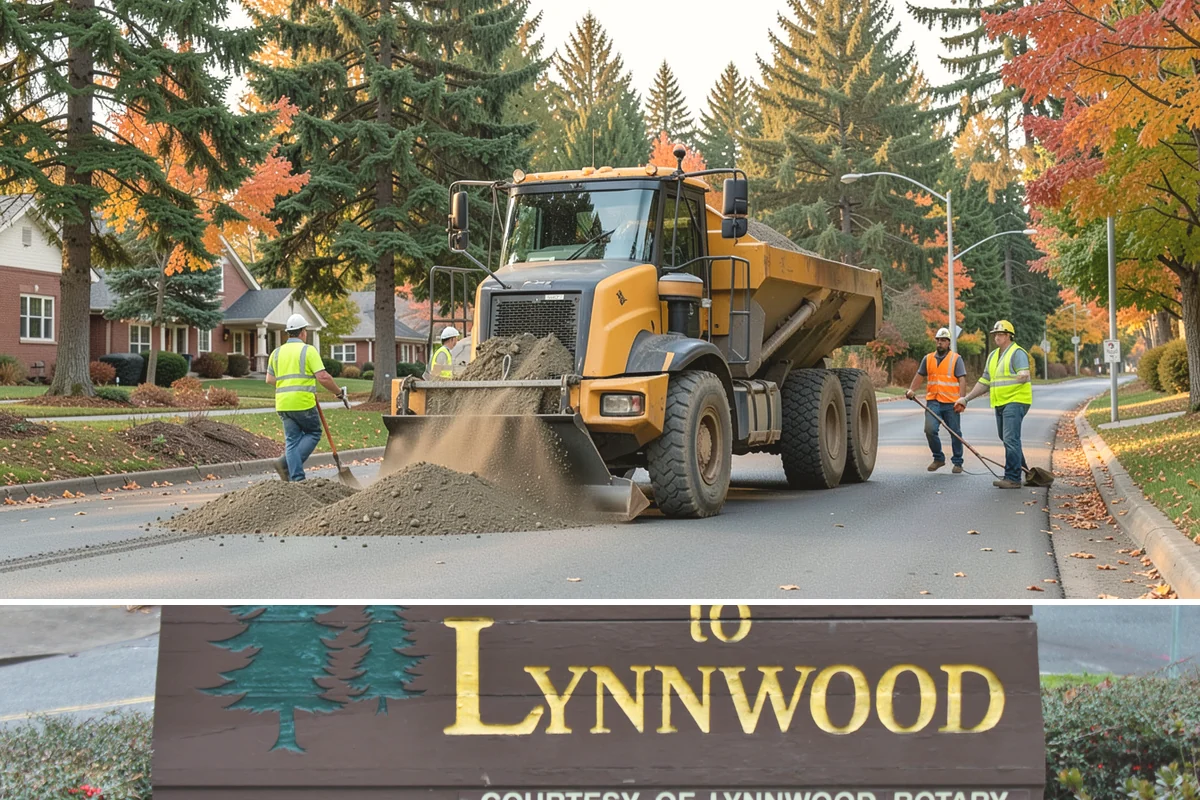 Wheel Stop Installation in Lynnwood, Snohomish County, WA - Wheel stops install in nearly any weather and are commonly bundled with summer restriping and resurfacing work.