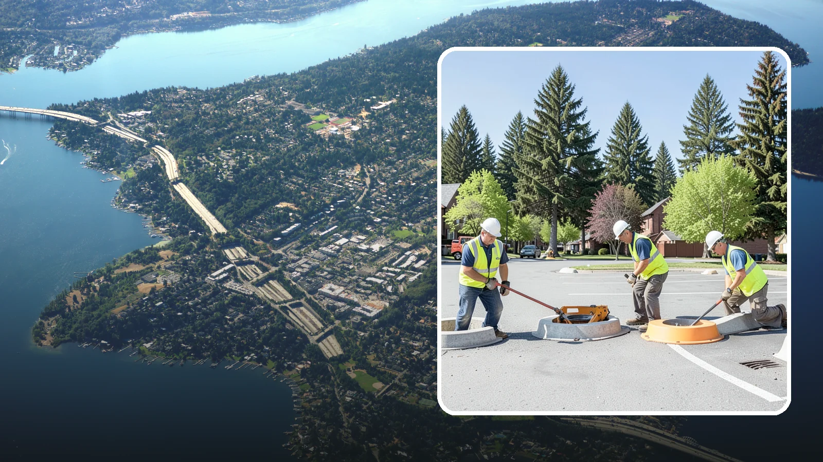 Wheel Stop Installation in Mercer Island, King County, WA - Precast and cast-in-place wheel stops that define parking stalls and protect curbs, walls, and landscaping.