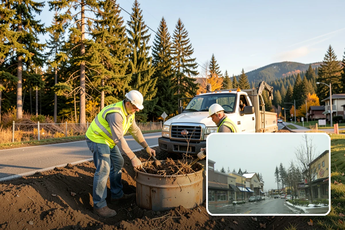 Wheel Stop Installation in Mill Creek, Snohomish County, WA - Protects curbs, walls, and landscaping from vehicle overhang