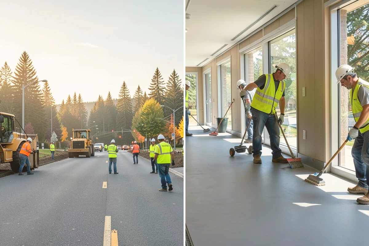 Wheel Stop Installation in Mount Vernon, Skagit County, WA - Confirm the striping plan and stall layout