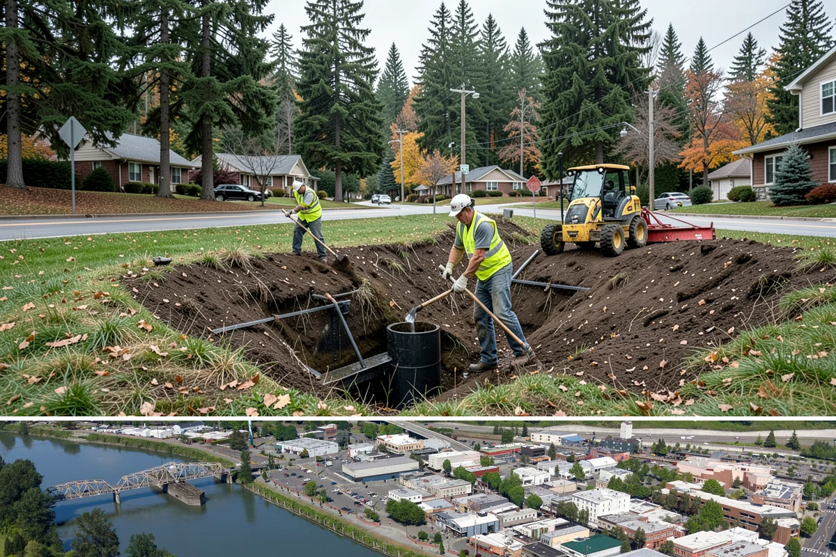 Wheel Stop Installation in Mount Vernon, Skagit County, WA - Wheel stops install in nearly any weather and are commonly bundled with summer restriping and resurfacing work.
