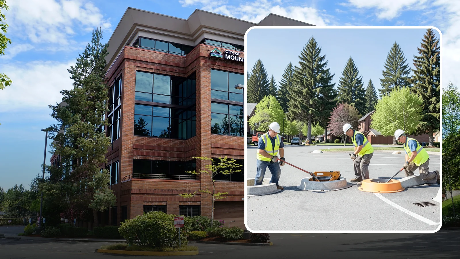 Wheel Stop Installation in Mountlake Terrace, Snohomish County, WA - Precast and cast-in-place wheel stops that define parking stalls and protect curbs, walls, and landscaping.