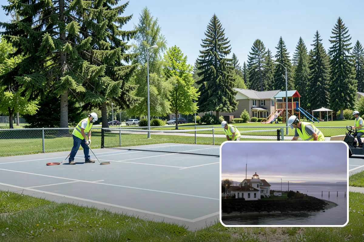 Wheel Stop Installation in Mukilteo, Snohomish County, WA - Protects curbs, walls, and landscaping from vehicle overhang