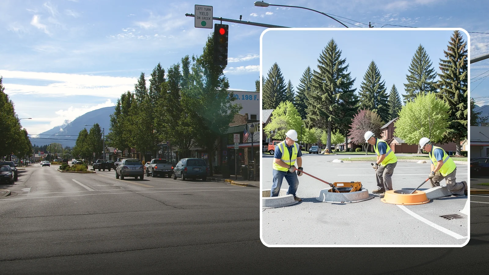 Wheel Stop Installation in North Bend, King County, WA - Precast and cast-in-place wheel stops that define parking stalls and protect curbs, walls, and landscaping.