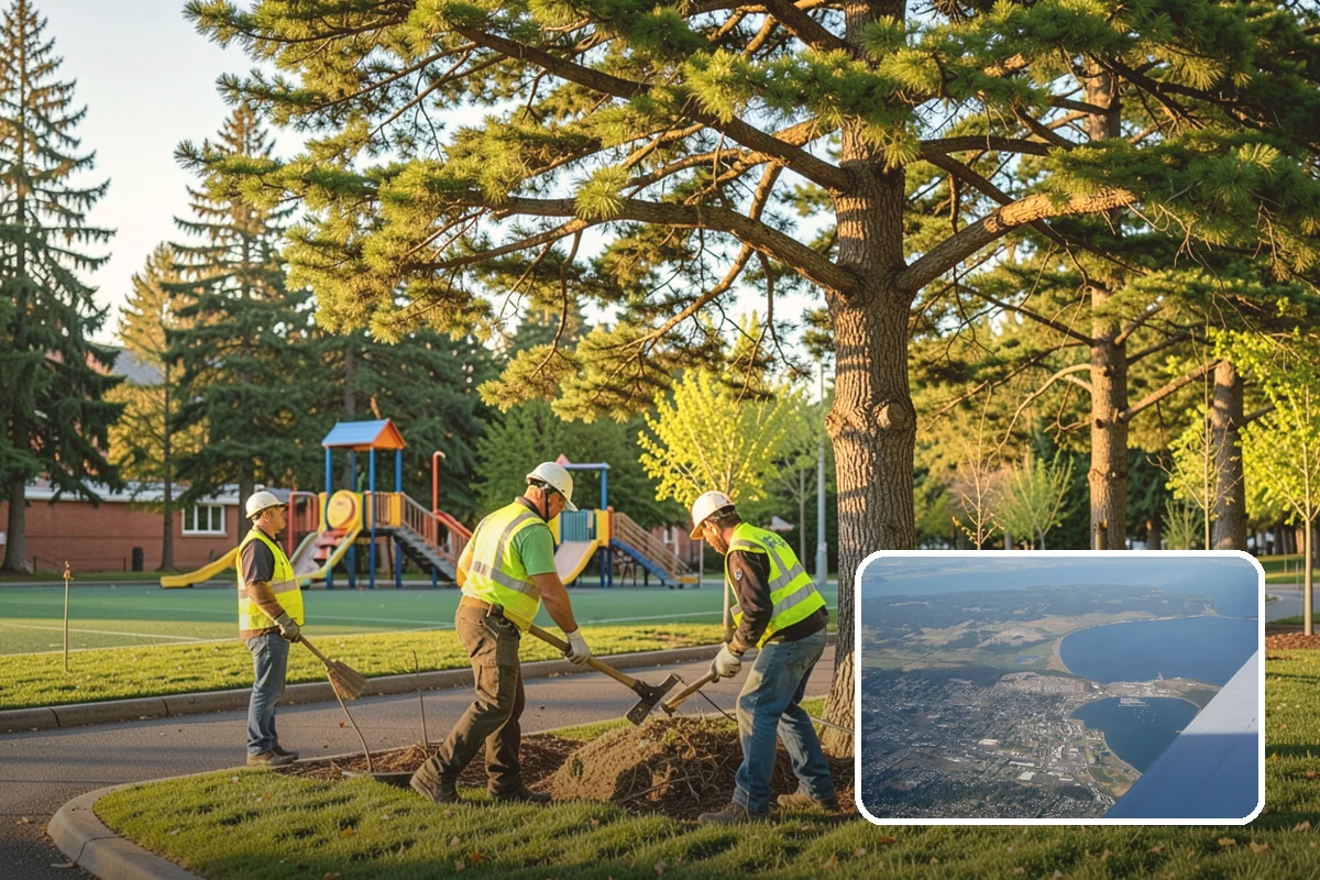 Wheel Stop Installation in Oak Harbor, Island County, WA - Protects curbs, walls, and landscaping from vehicle overhang