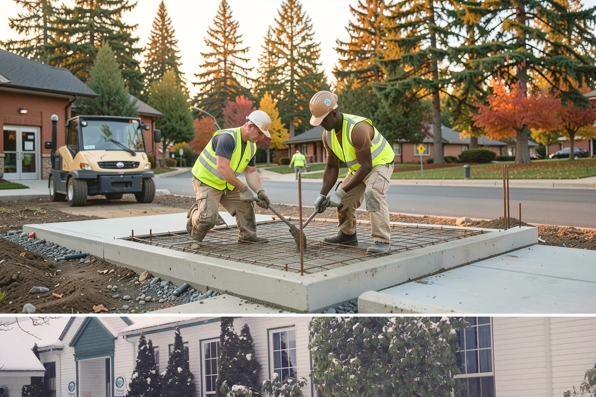 Wheel Stop Installation in Pacific, King County, WA - Wheel stops install in nearly any weather and are commonly bundled with summer restriping and resurfacing work.