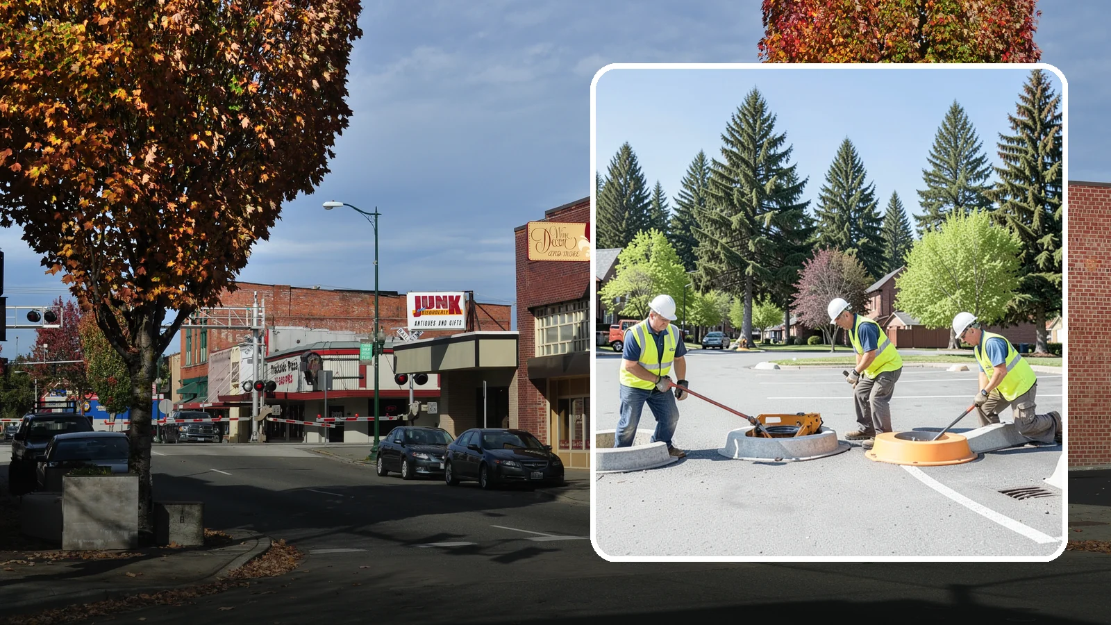 Wheel Stop Installation in Puyallup, Pierce County, WA - Precast and cast-in-place wheel stops that define parking stalls and protect curbs, walls, and landscaping.