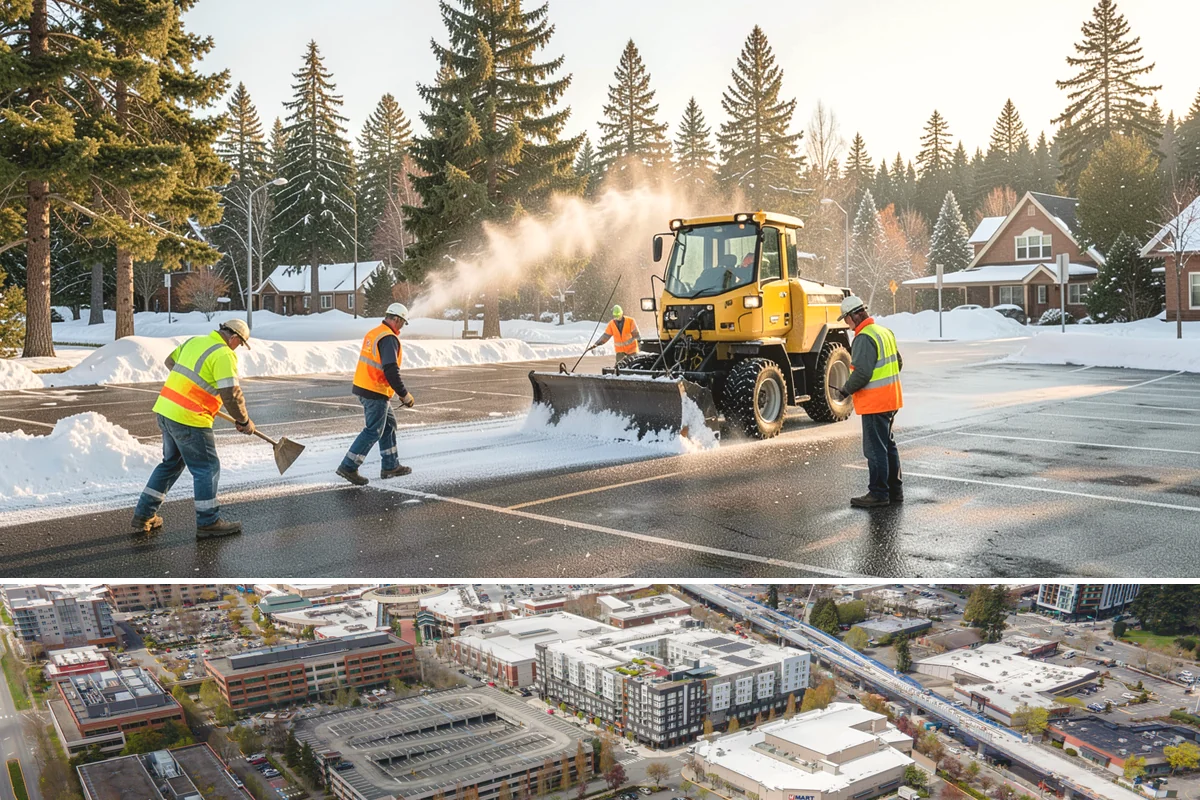 Wheel Stop Installation in Redmond, King County, WA - Wheel stops install in nearly any weather and are commonly bundled with summer restriping and resurfacing work.