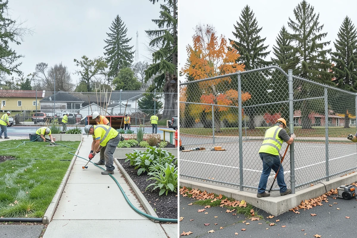 Wheel Stop Installation in Roy, Pierce County, WA - Confirm the striping plan and stall layout