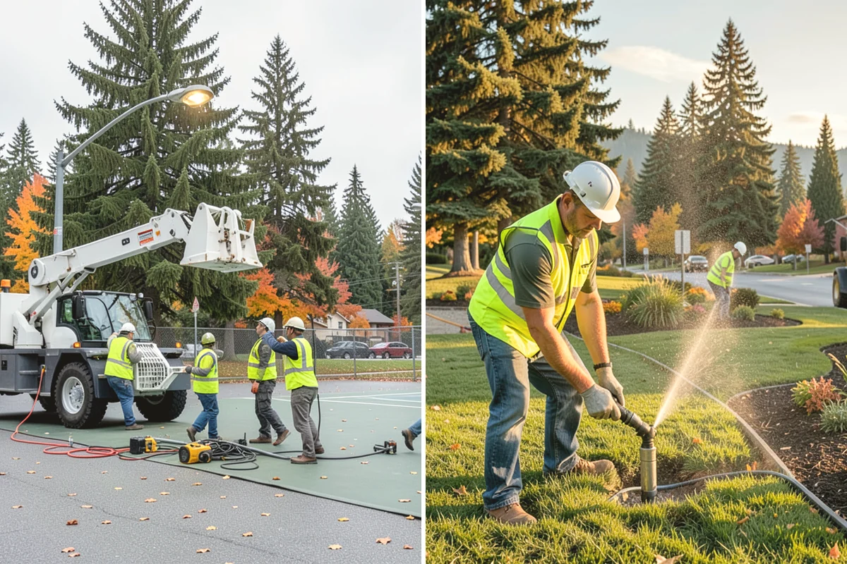 Wheel Stop Installation in Ruston, Pierce County, WA - Confirm the striping plan and stall layout