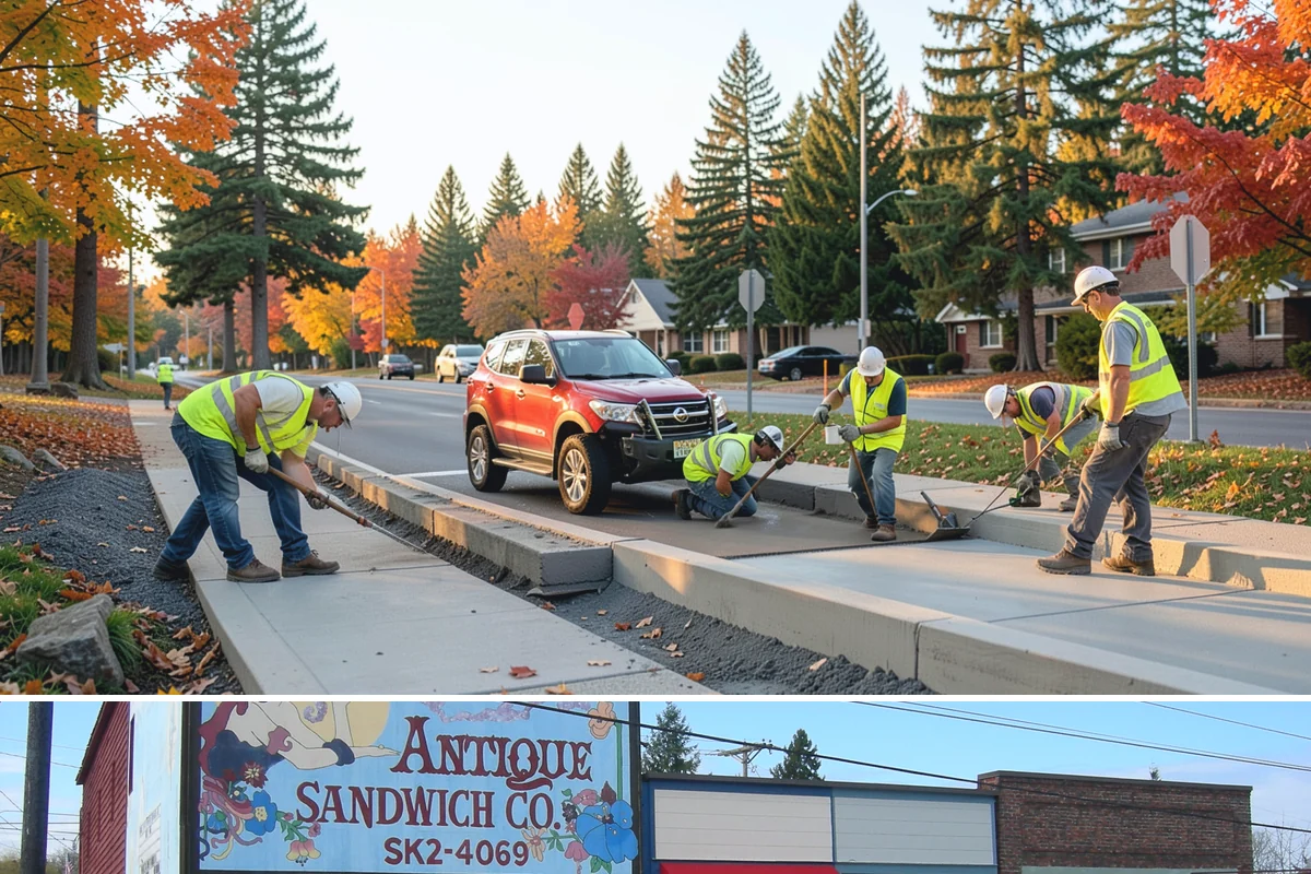 Wheel Stop Installation in Ruston, Pierce County, WA - Wheel stops install in nearly any weather and are commonly bundled with summer restriping and resurfacing work.