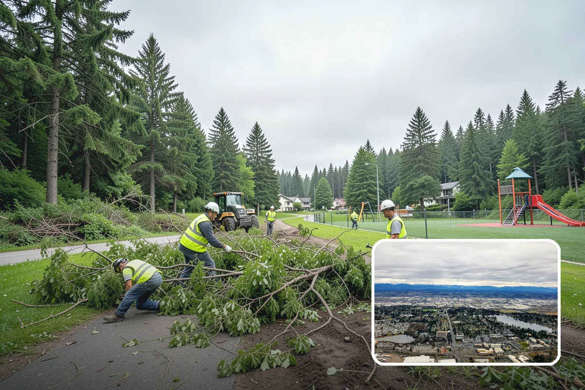 Wheel Stop Installation in SeaTac, King County, WA - Protects curbs, walls, and landscaping from vehicle overhang