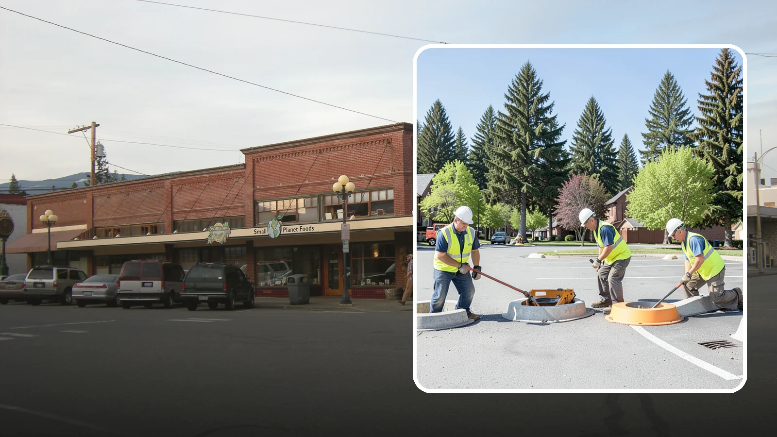 Wheel Stop Installation in Sedro-Woolley, Skagit County, WA - Precast and cast-in-place wheel stops that define parking stalls and protect curbs, walls, and landscaping.