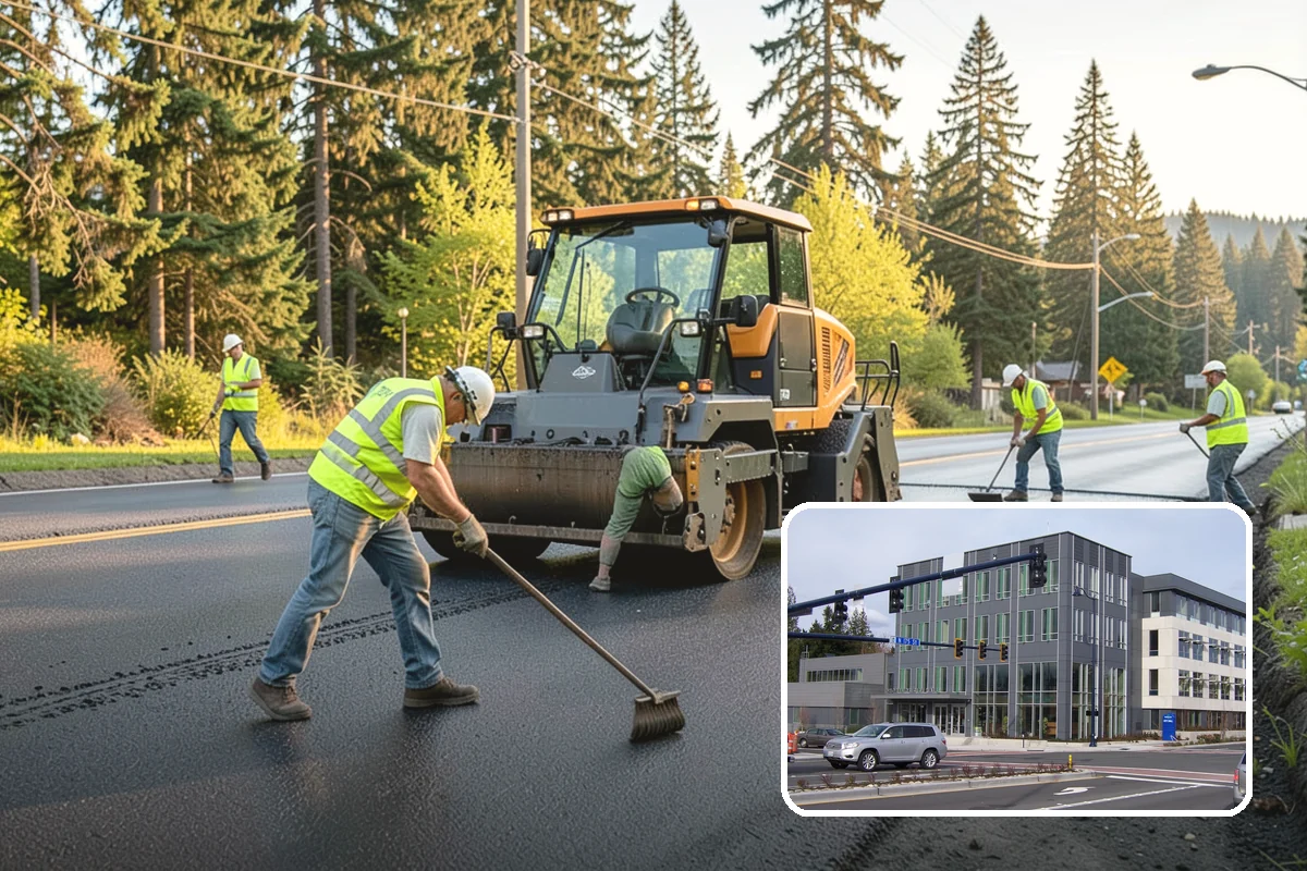 Wheel Stop Installation in Shoreline, King County, WA - Protects curbs, walls, and landscaping from vehicle overhang