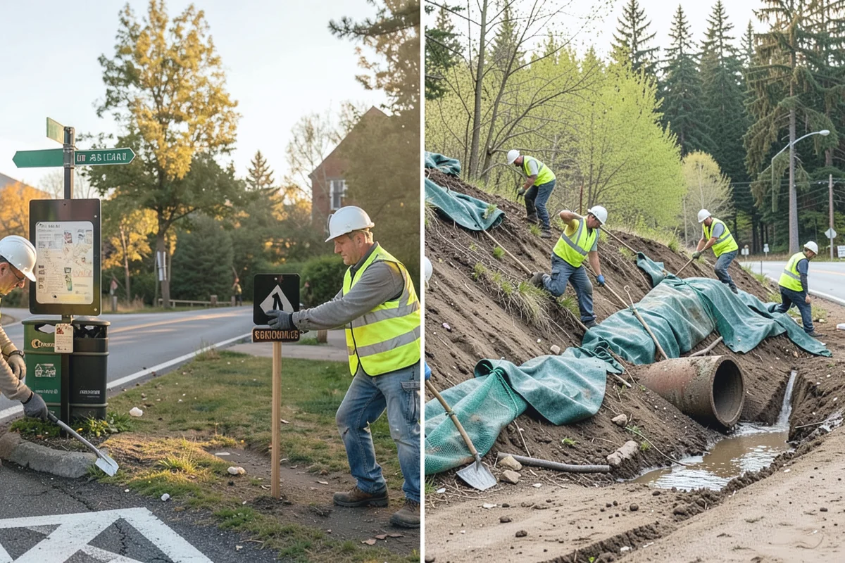 Wheel Stop Installation in Skykomish, King County, WA - Confirm the striping plan and stall layout